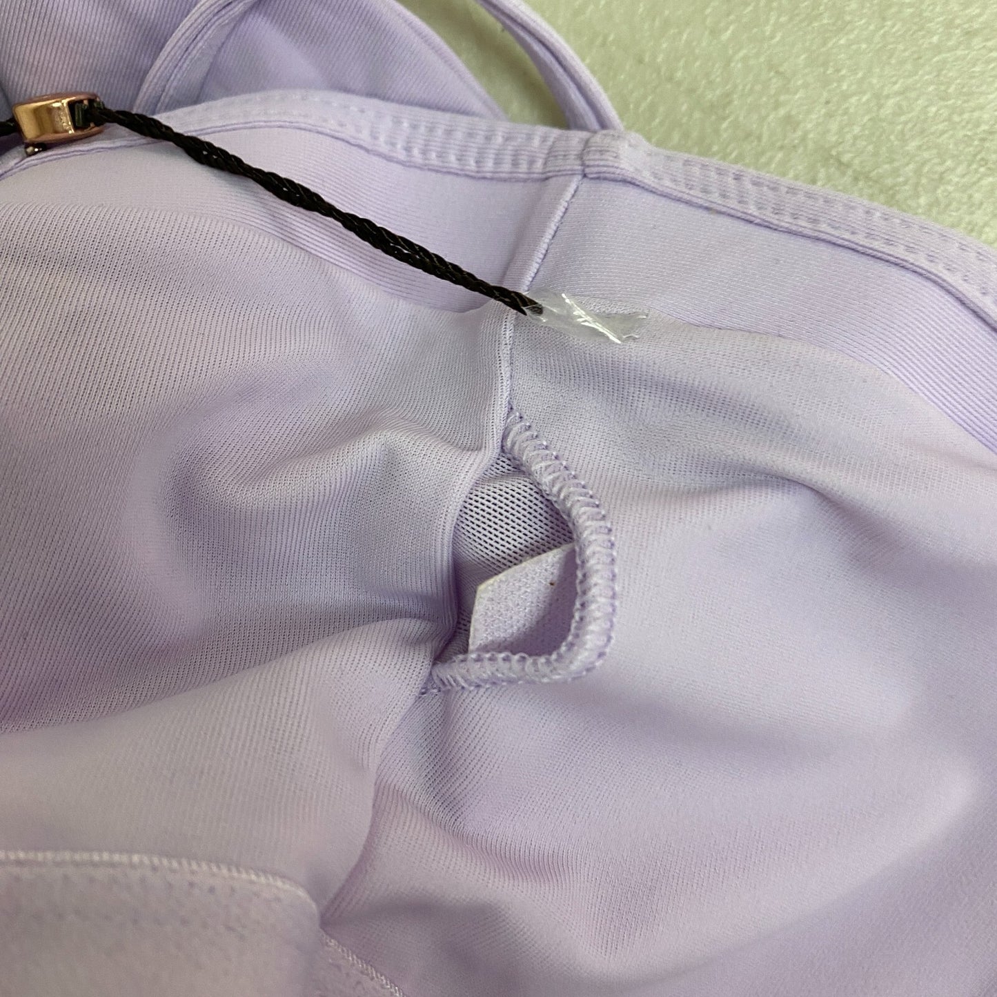 Calia Women's Swim Bikini Top Racerback Bandeau Tankini Lilac Flash WSA23304