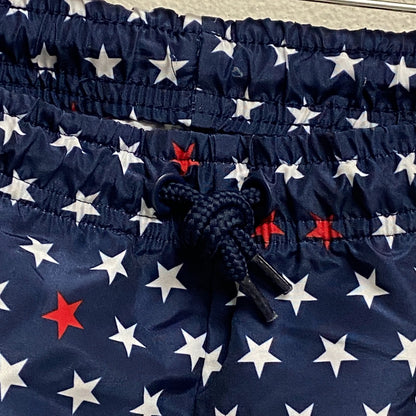 DSG Boy's Training Woven Volley Short Print University Navy Stars DAB12113PRT