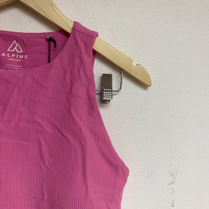 Apline Design Women's W AD Rib Medium Support Crop Tank Dragonfruit ADW12103A