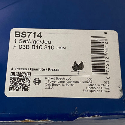 Bosch BS714 Blue Rear Drum Brake Shoe Set for Dodge Caravan Chrysler Voyager