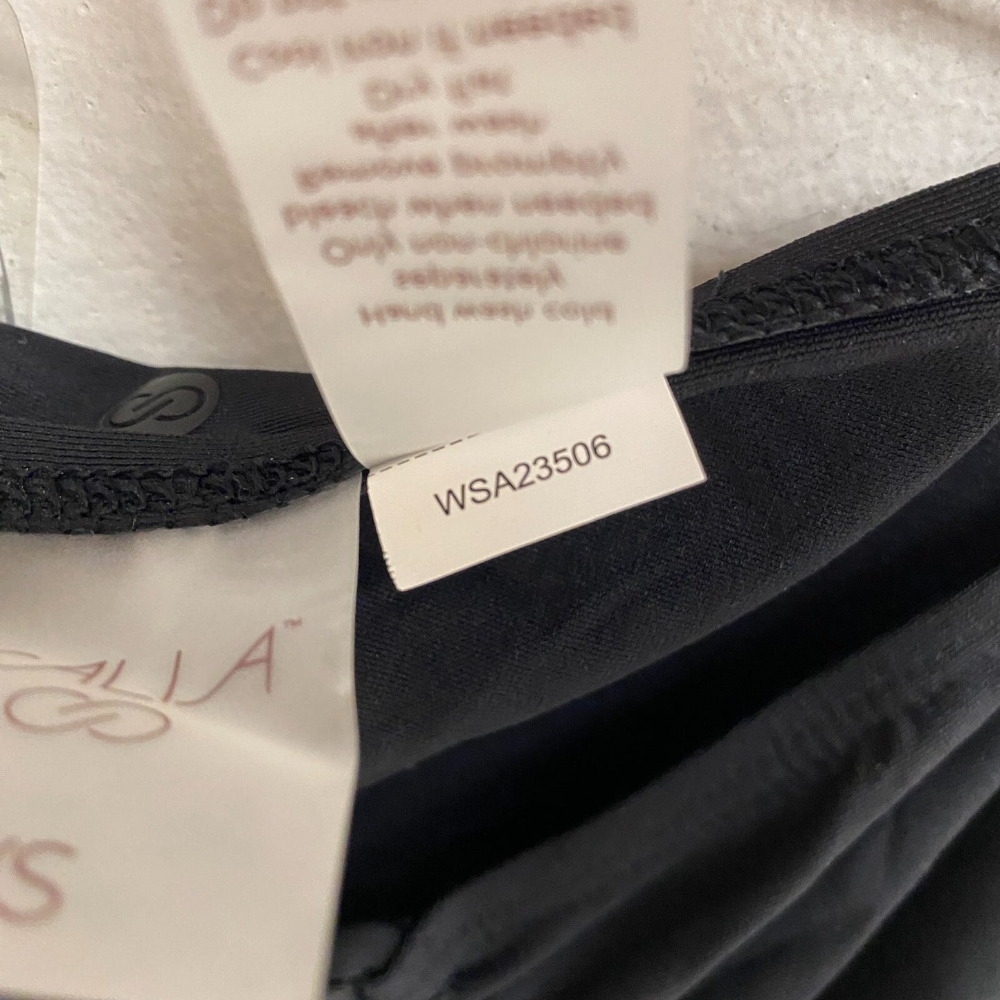 CALIA RUCHED DRAWSTRING High Rise SWIM SKIRT PURE BLACK WSA23506 Brand New!