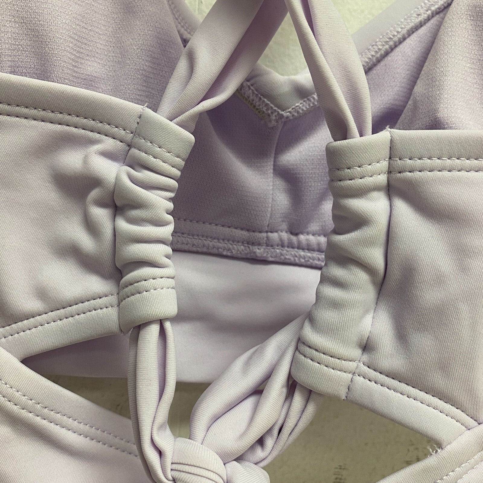 DSG Women's Rexi Swim Bralette Top Halter Straps Blooming Lilac DSW2981 New