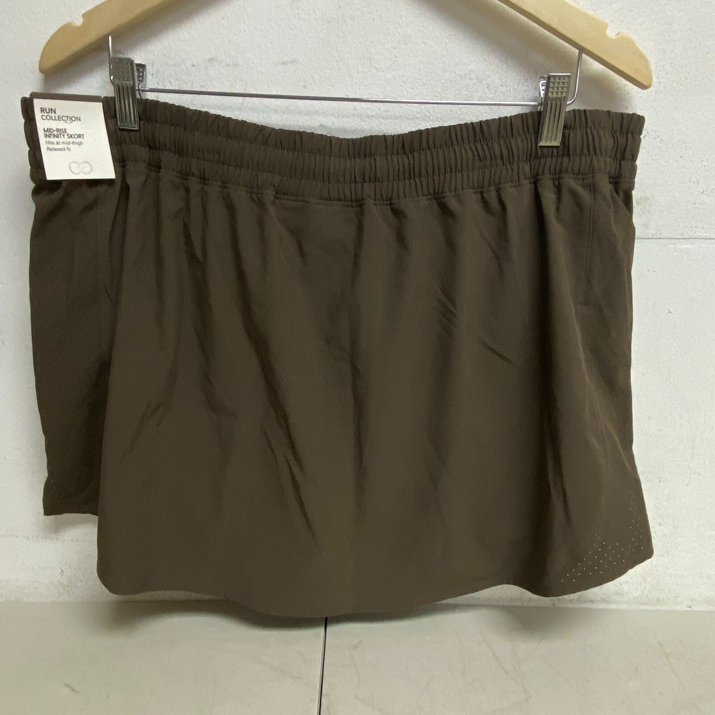 Calia Women's Infinity Run Skort Coffee Grounds WAX12360 BRAND NEW WAX12360