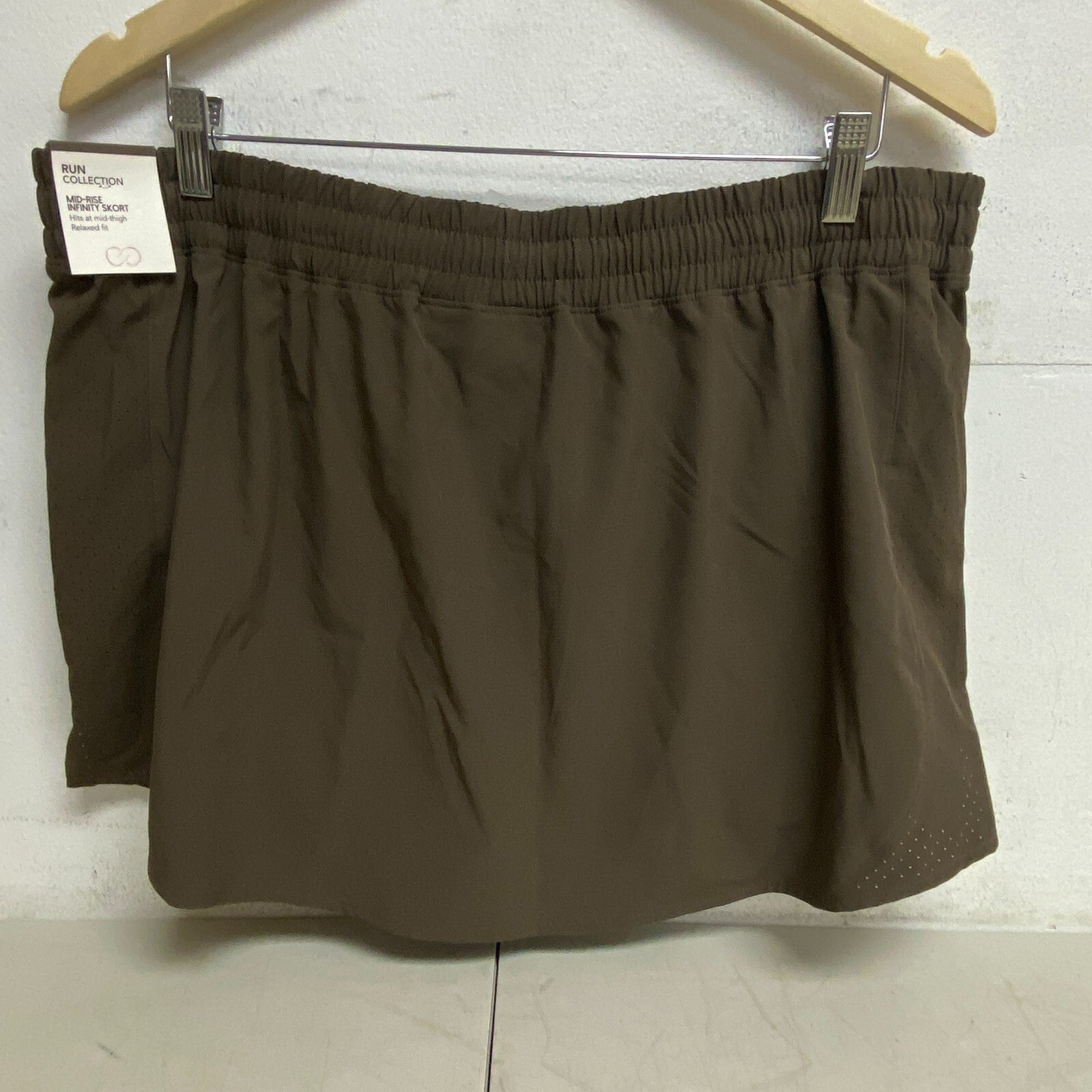 Calia Women's Infinity Run Skort Coffee Grounds WAX12360 BRAND NEW WAX12360