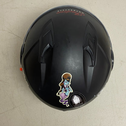 Indian Motorcycle Helmet w/Face Cover Size L Adjustable Under Shading cover Matt