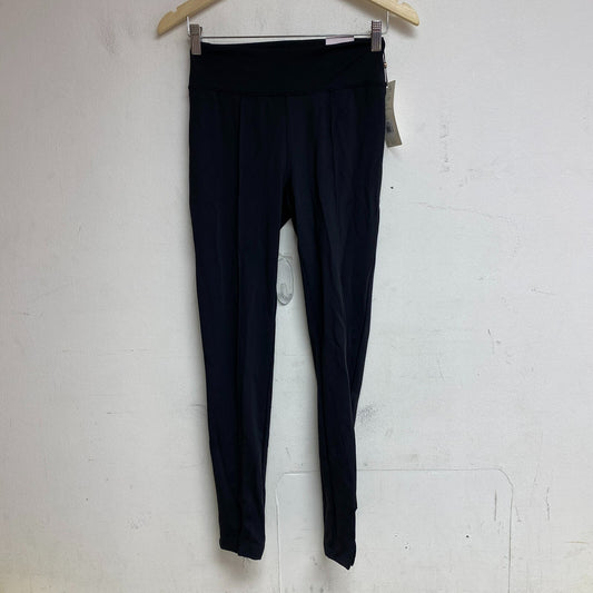 Calia Womens Front Leg Slit Pant Pure Black Ankle Solid Stylish WCG35001