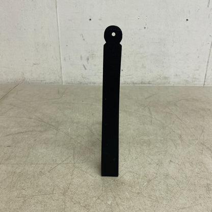 Signature Hardware Simple Scrollwork Cast Iron Shelf Bracket - 8" - Black Powder