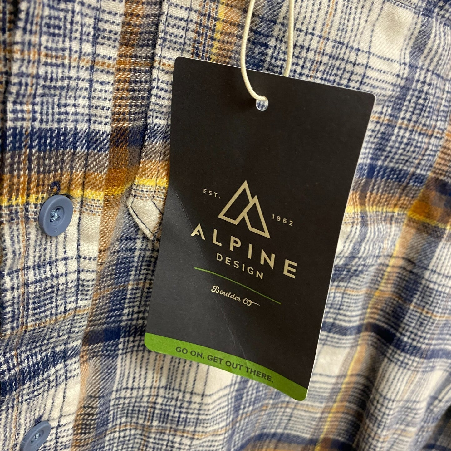 Alpine Design Men's AD M Brushed Flannel Multi Hawthorn Plaid ADM23300