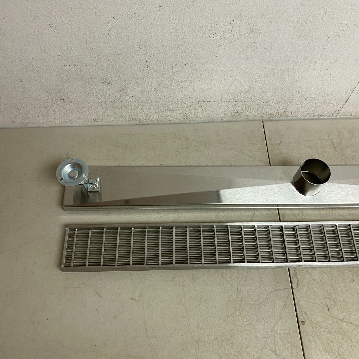 Signature Hardware 36" Carmen Linear Shower Drain - Brushed Stainless Steel