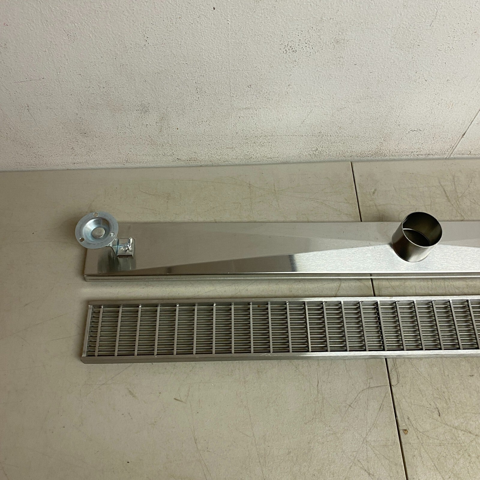Signature Hardware 36" Carmen Linear Shower Drain - Brushed Stainless Steel