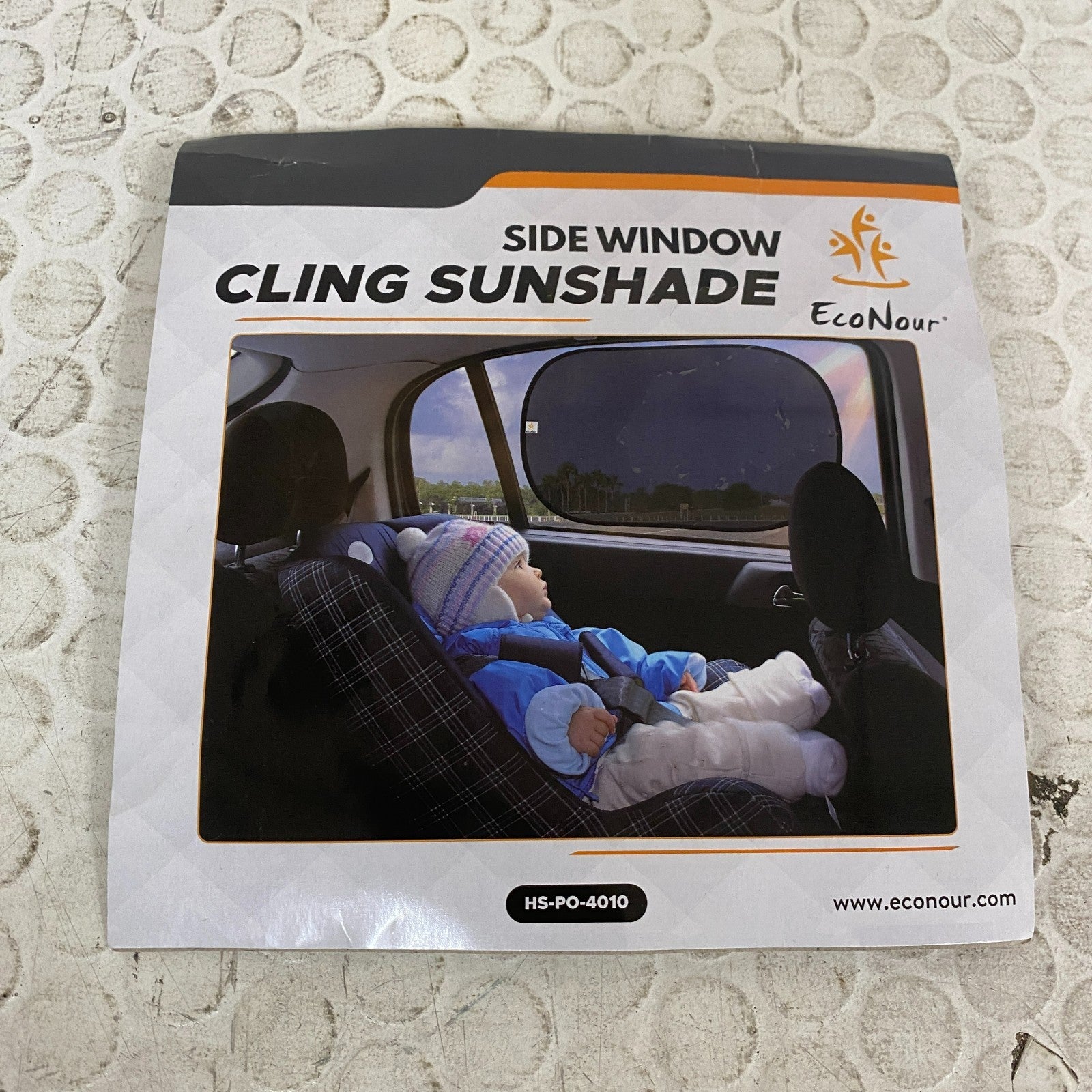 EcoNour Car Window Sun Shades Baby UV Protection 4 Pack Medium 20x12