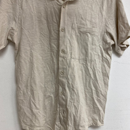 Alpine DesignâMen's  Rooted Knit Button Front Shirt  Light Khaki Solid ADM1310