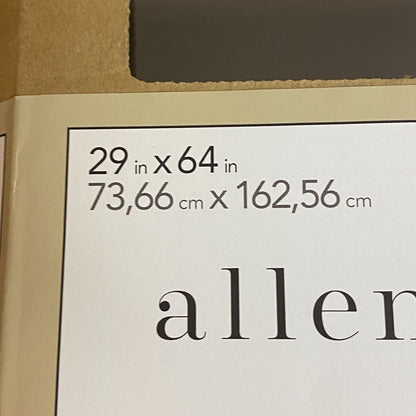 ALLEN + ROTH 2 IN ROOM DARKENING CORDLESS FAUX WOOD BLIND WHITE 29 IN X 64 IN