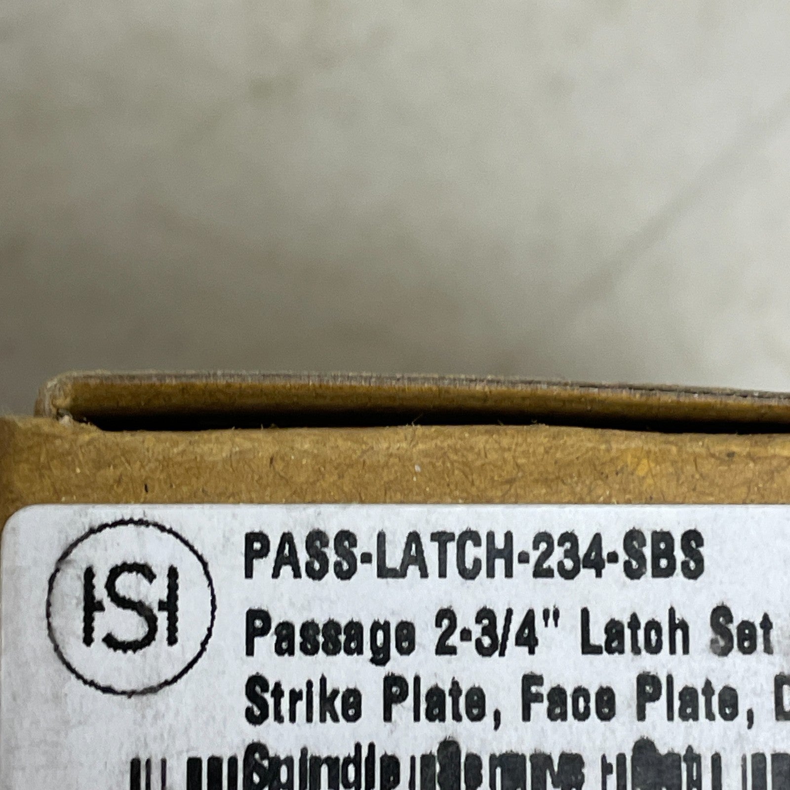 Signature Hardware Passage 2-3/4'' Latch Set - Satin Brass PASS-LATCH-234-SBS