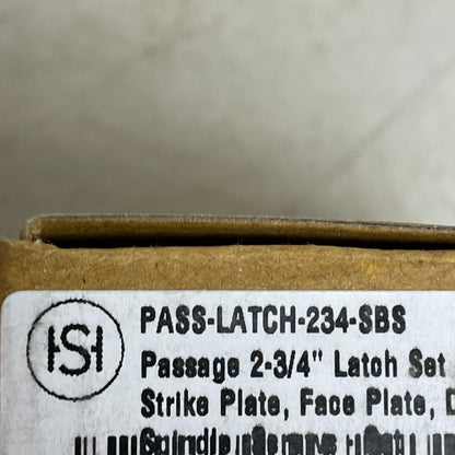 Signature Hardware Passage 2-3/4'' Latch Set - Satin Brass PASS-LATCH-234-SBS
