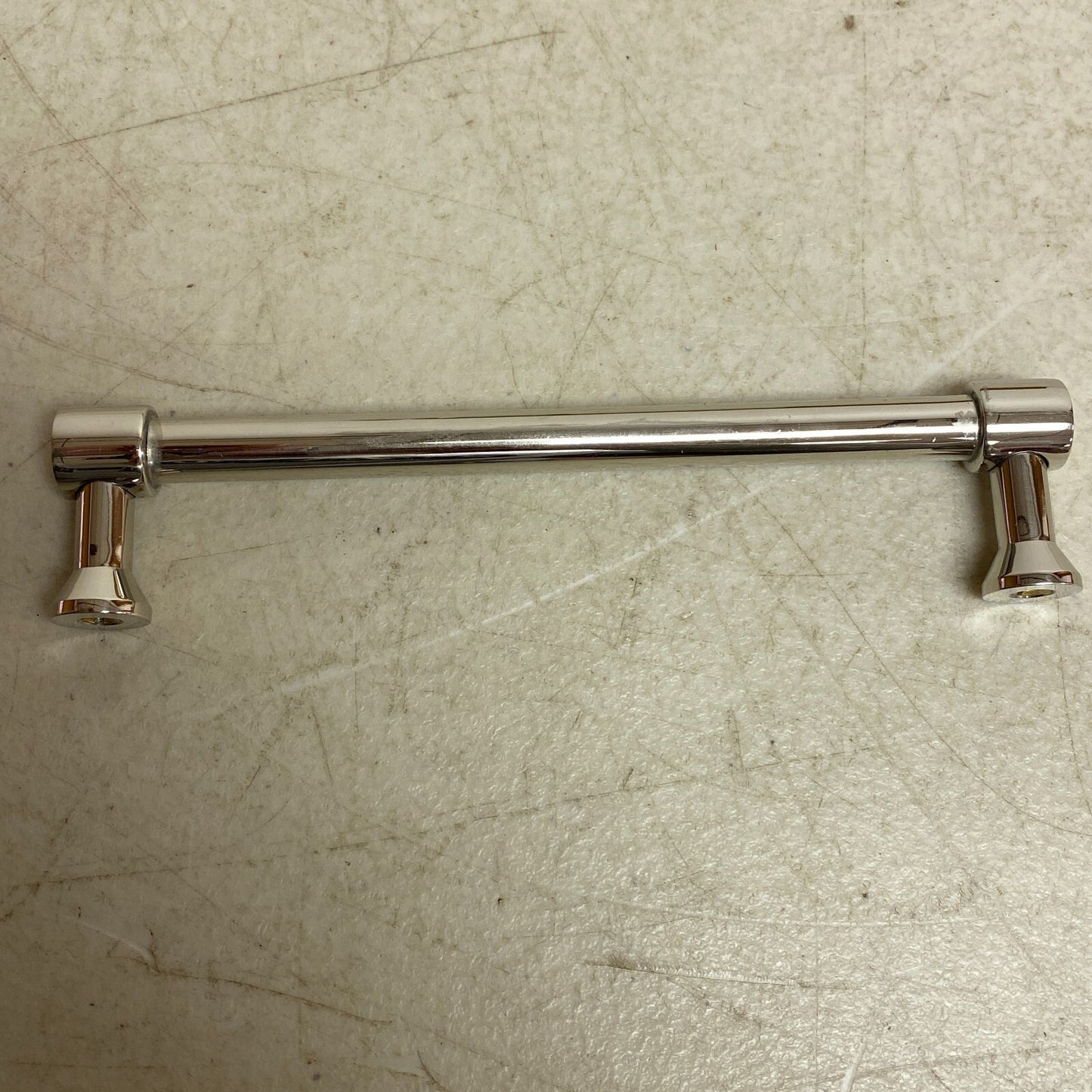 Signature Hardware  6" Strasbourg Solid Brass Cabinet Pull - Polished Nickel