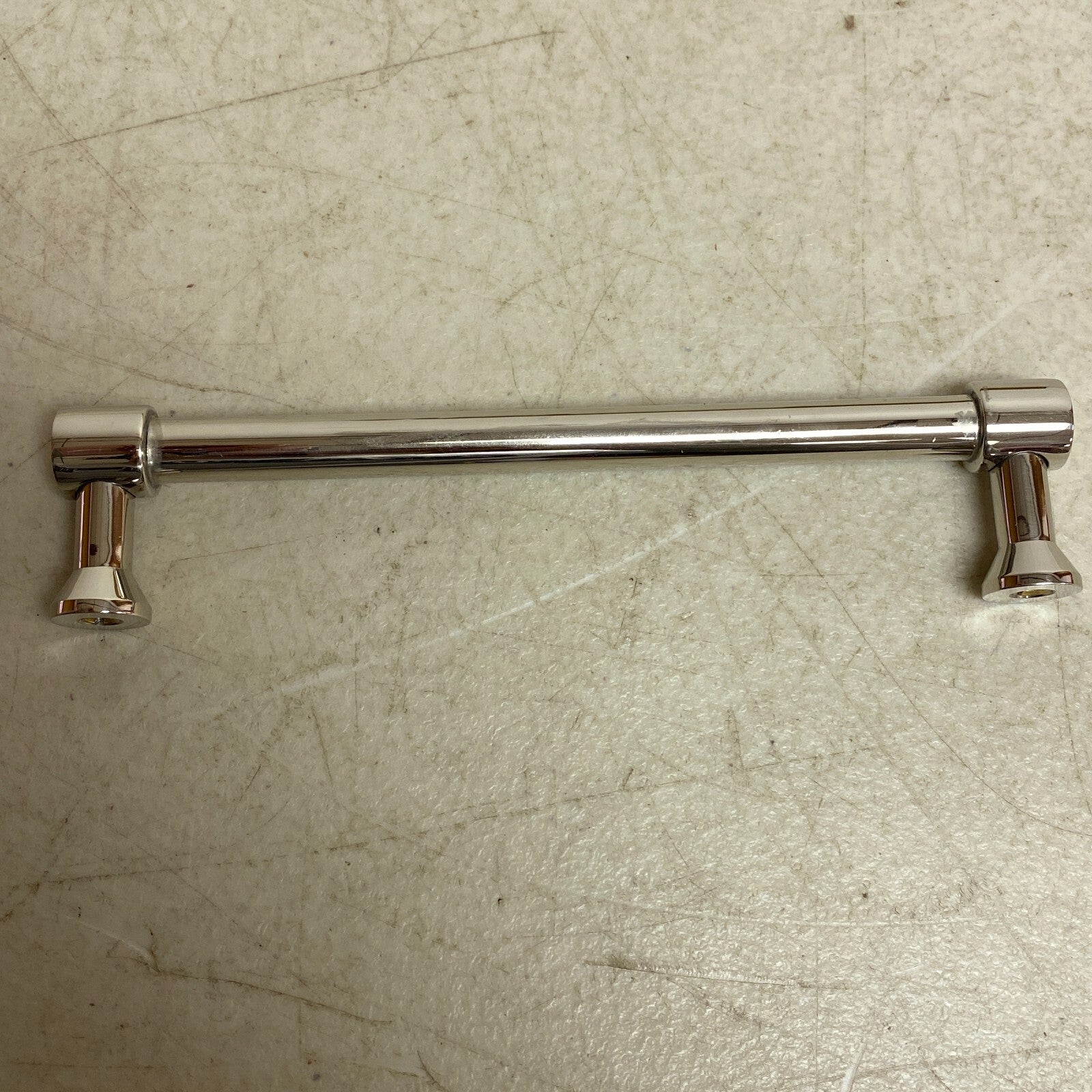 Signature Hardware  6" Strasbourg Solid Brass Cabinet Pull - Polished Nickel