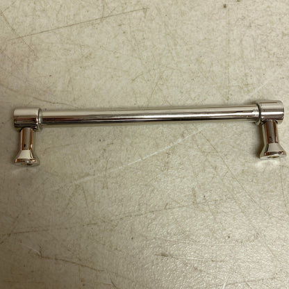 Signature Hardware  6" Strasbourg Solid Brass Cabinet Pull - Polished Nickel