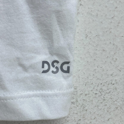 DSG Boys Training Solid Relaxed Cotton Graphic Print Tee Pure White DAB21108