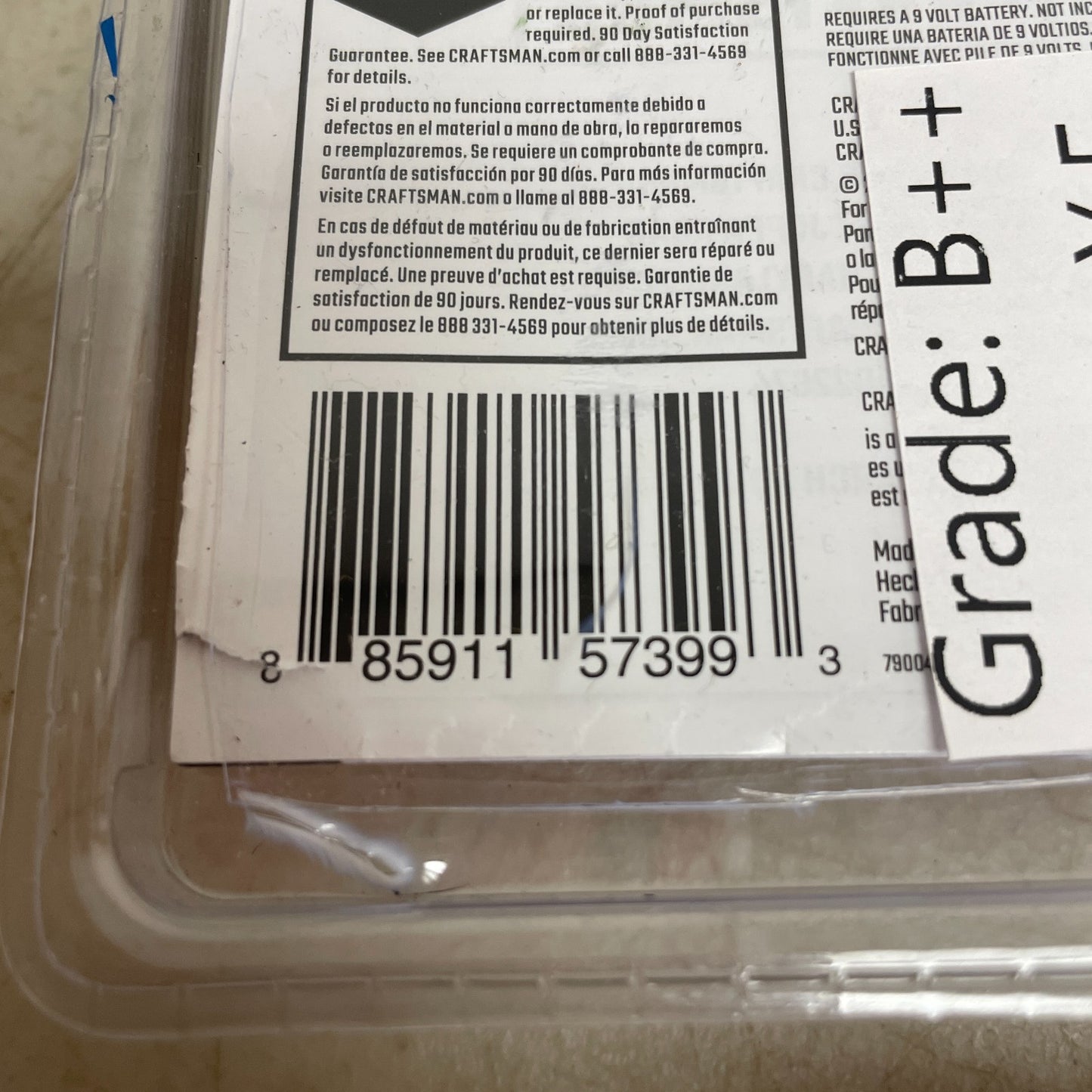 Craftsman CMHT77633 Magnetic Stud Finder & Laser Level Tool Accurate & Easy
