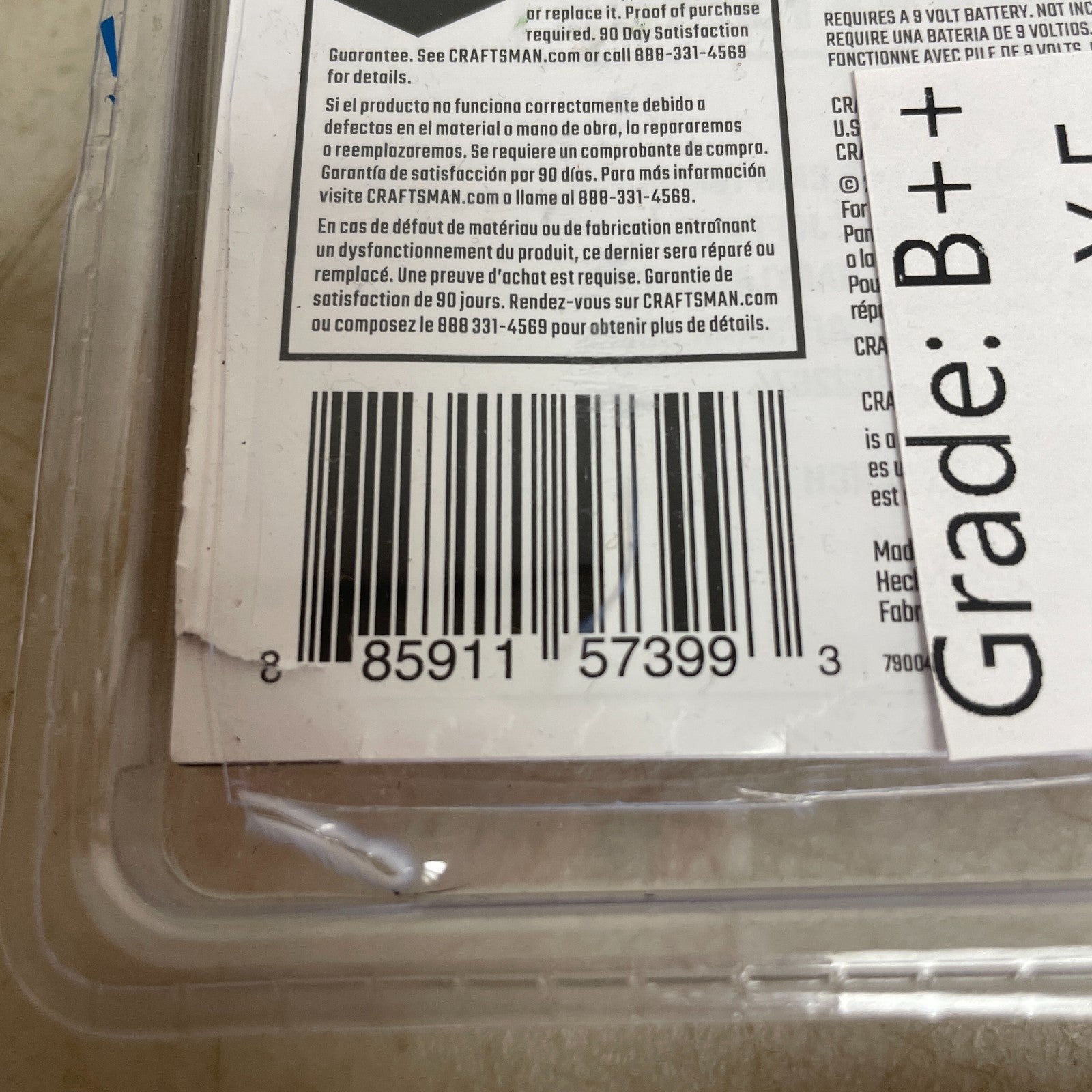 Craftsman CMHT77633 Magnetic Stud Finder & Laser Level Tool Accurate & Easy