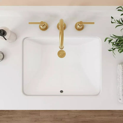 Signature Hardware 20'' x 15'' x 6.69'' Rectangular Porcelain Undermount B,,,,,,