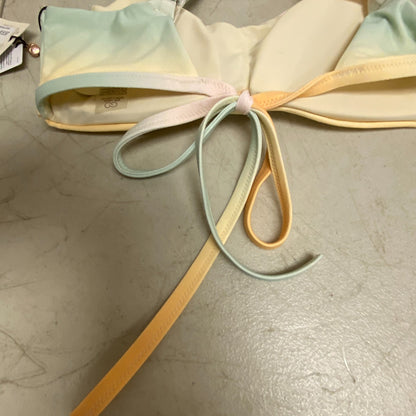 Calia Women's Swim Low Support Tie Back Bikini Top Orange Multi WSA23200PRT