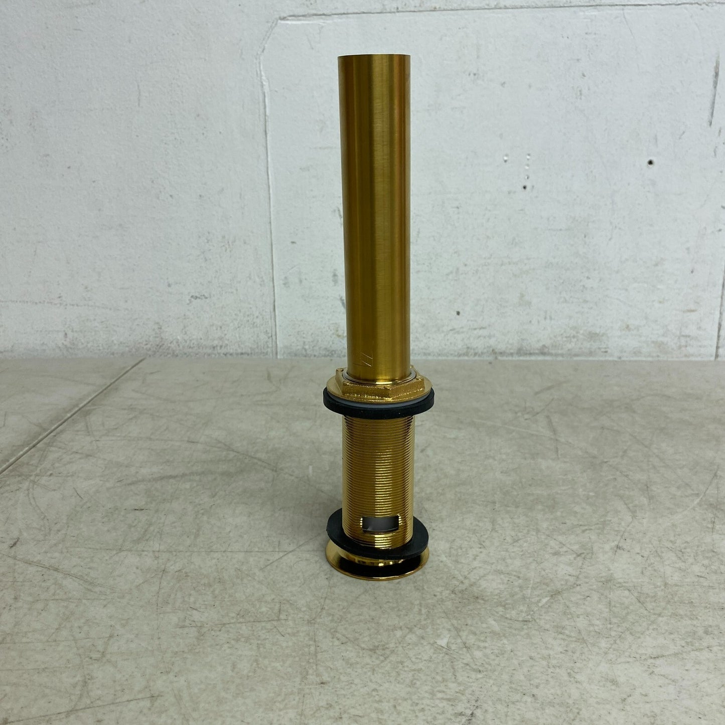 SIGNATURE HARDWARE EXTENDED PRESS TYPE POP UP BATHROOM DRAIN OVERFLOW HOLE