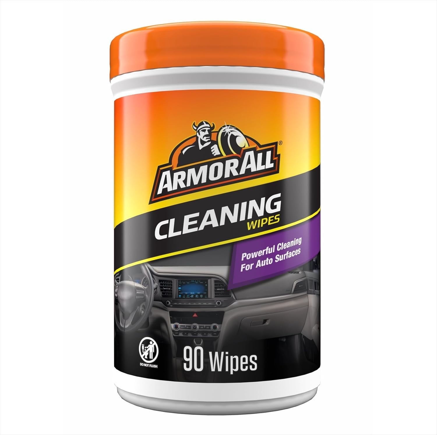 Armor All Car Cleaning Wipes 90-Count Interior Cleaner Disposable Matte Finish