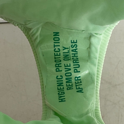 Calia Women's Swim Bikini High Rise Rib Tummy Control Bottom Pistachio Green New