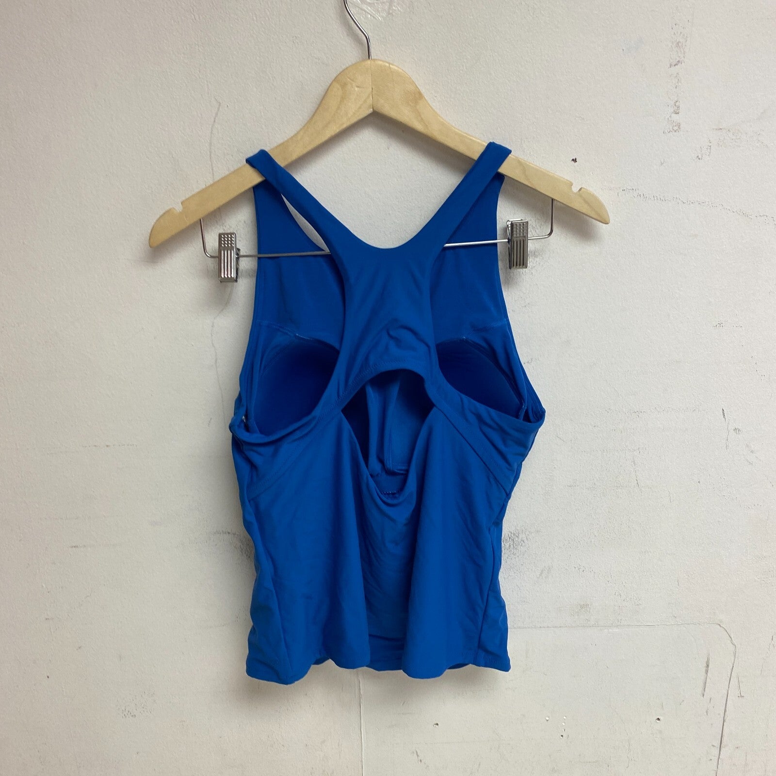 CALIA Women's High Support Cross Back Tankini Swim Top Royal Blue WSA23302 New!