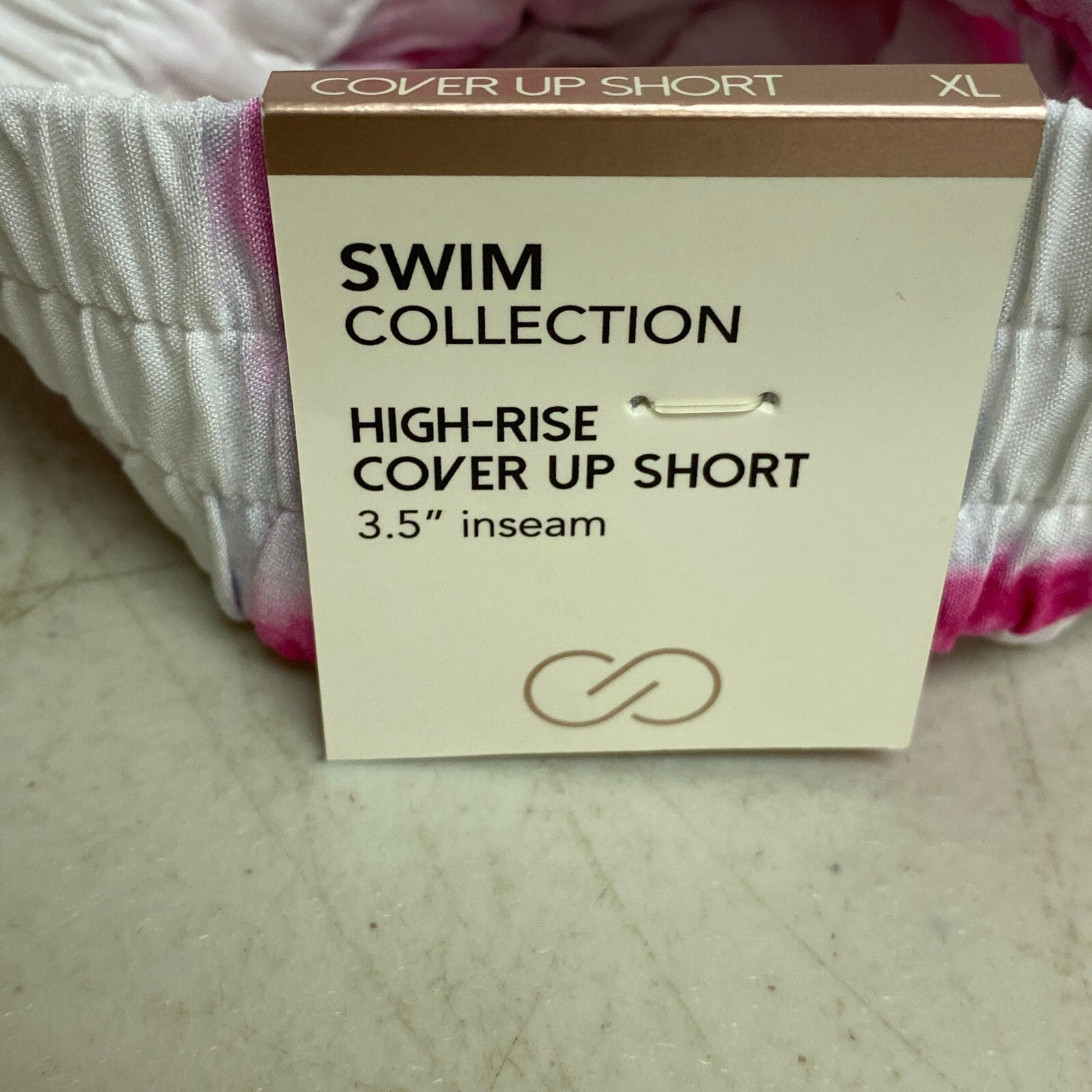 Calia Womens 3.5 in High Rise Cover Up Short Watercolor Plaid Pink WSA22902PRT