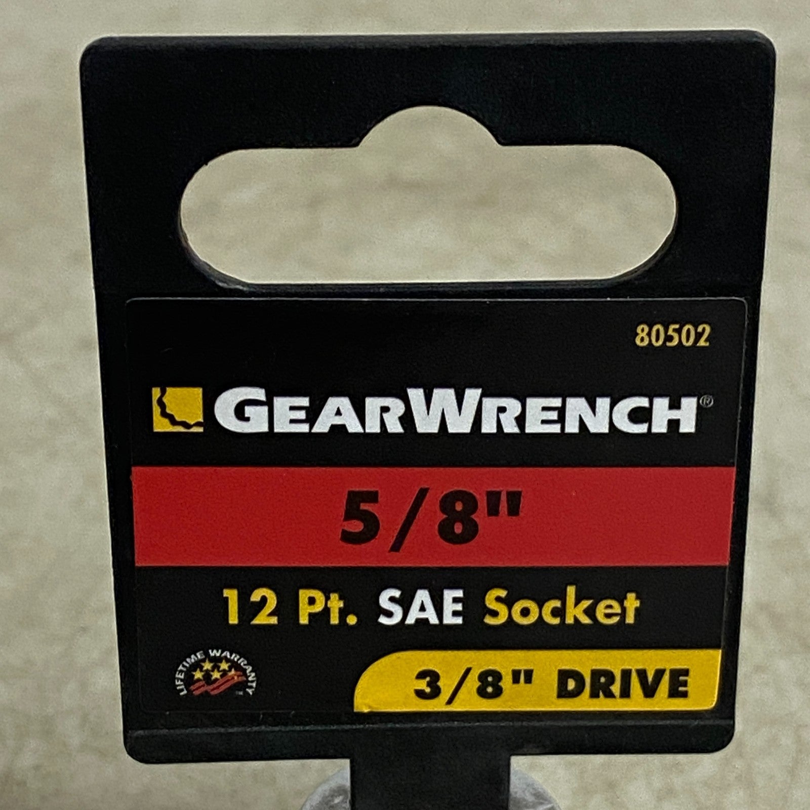 GEARWRENCH 5/8″ 3/8″ Drive 12 Point SAE Chrome Socket Standard 2 pack 80502