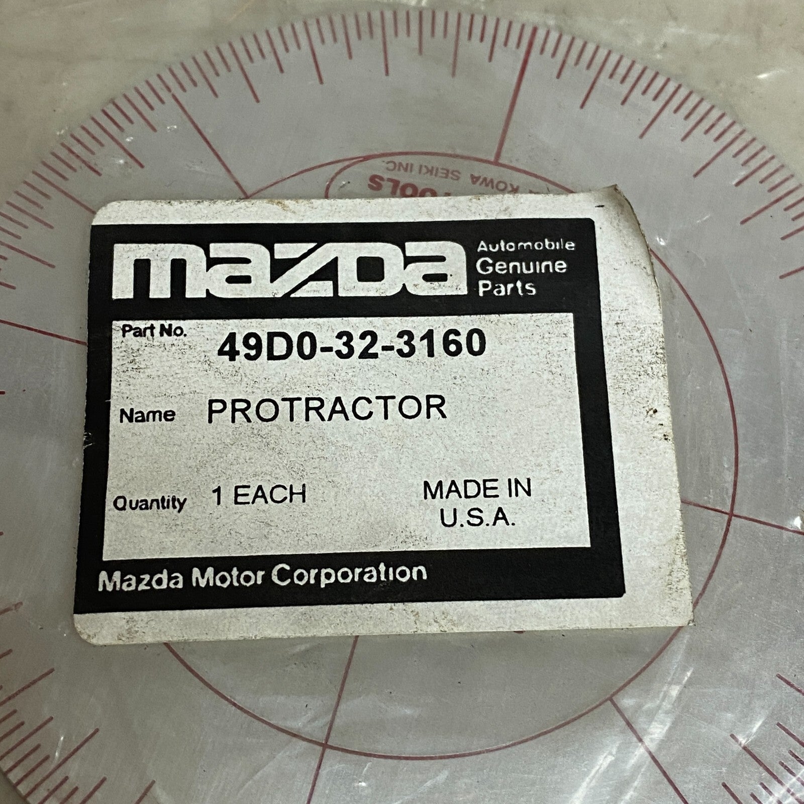 Mazda Protractor 49D0-32-3160 Brand New