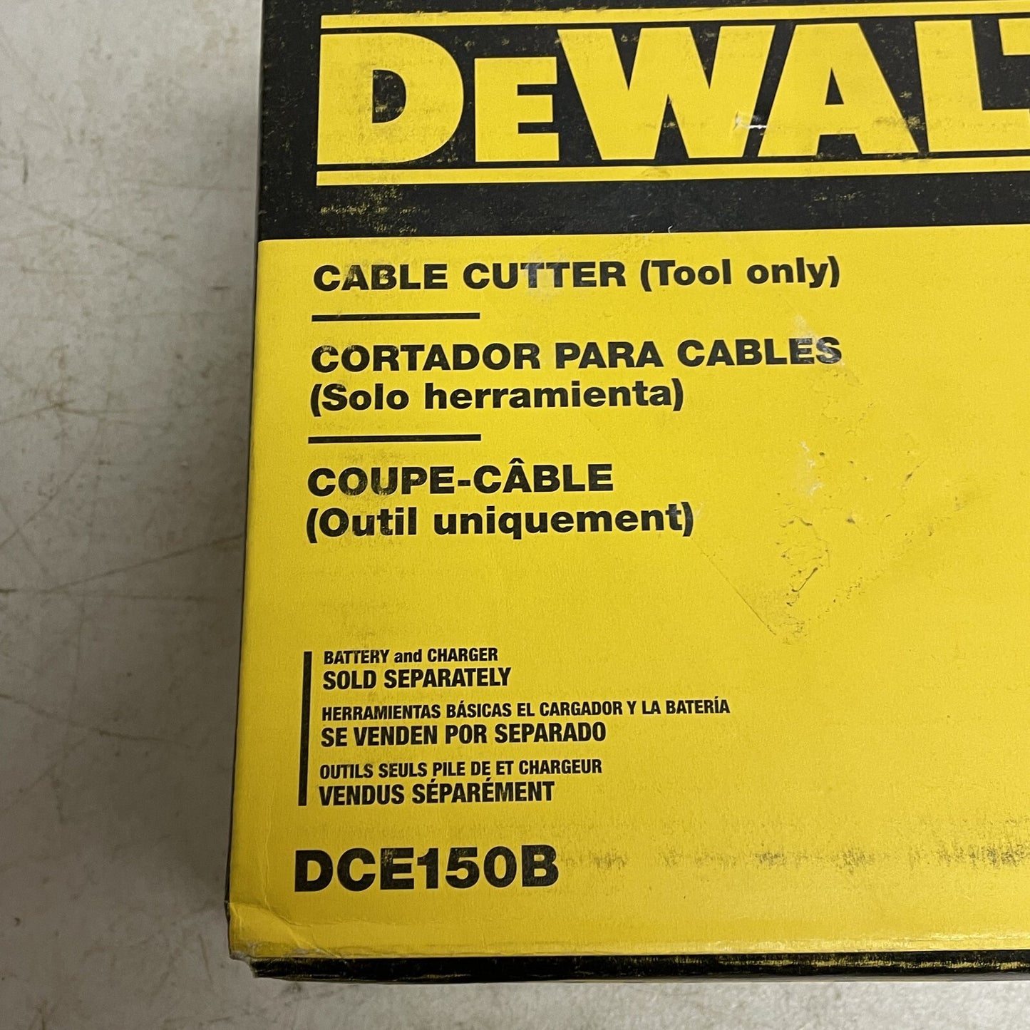DeWalt DCE150B 20V MAX 750MCM Cu/11000 MCM Al Cordless Cable Cutting Tool, Bare