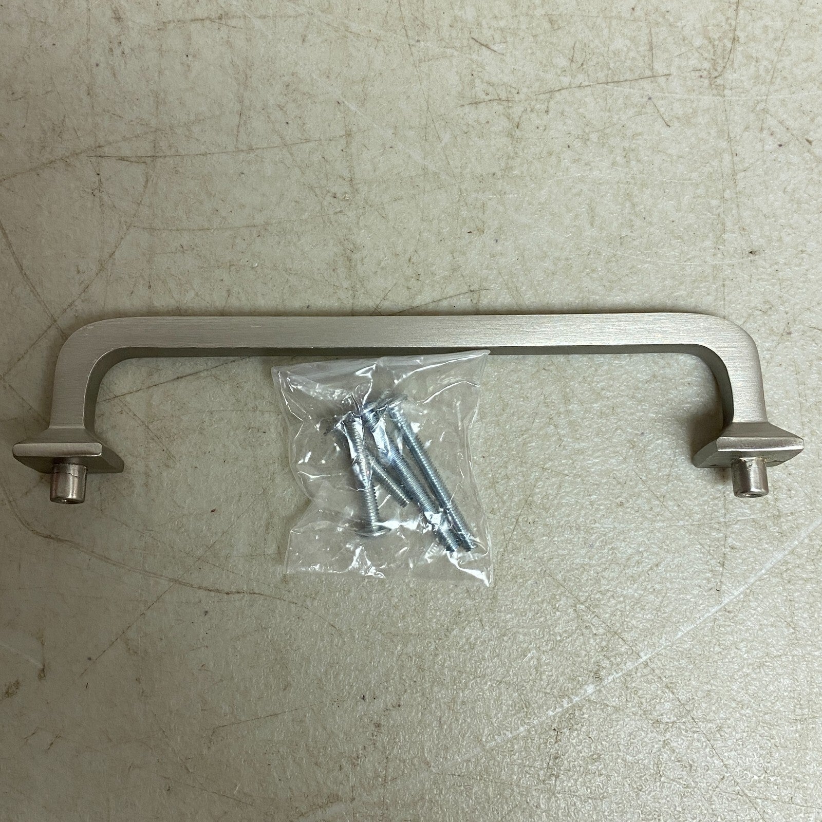 Signature Hardware 6" Klein Solid Brass Cabinet Pull - Brushed Nickel