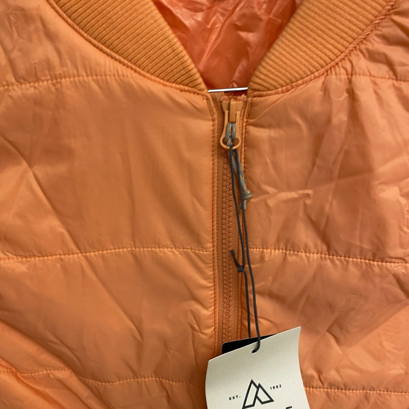 ALPINE WOMENS W ADSHORTI QUIL TED VEST BRIGT ORANGE ADW22491