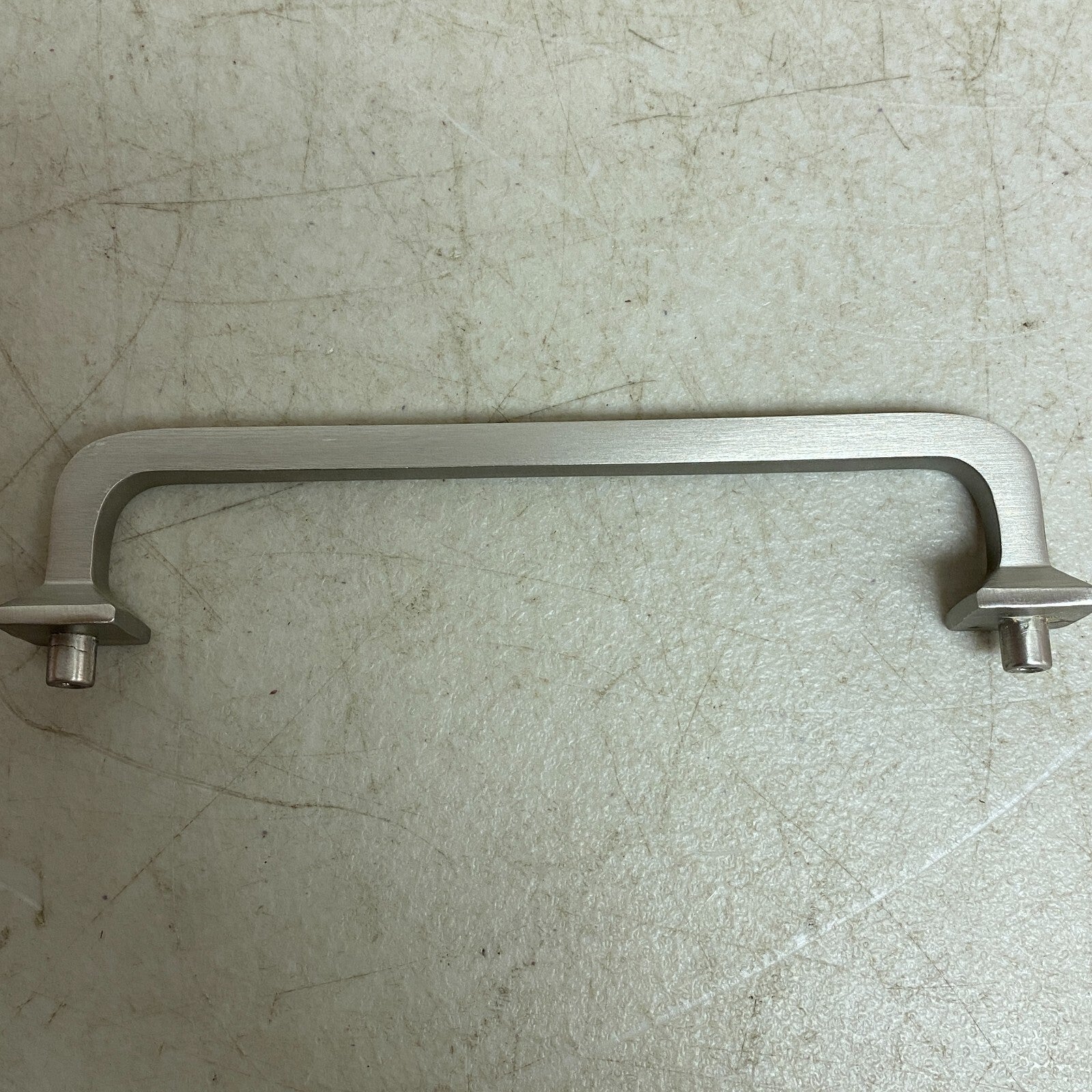 Signature Hardware 6" Klein Solid Brass Cabinet Pull - Brushed Nickel