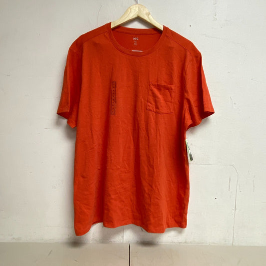 DSG Men's  HTR Cotton Basics Short Sleeve Tee Fresh Red Heather DAM11903H