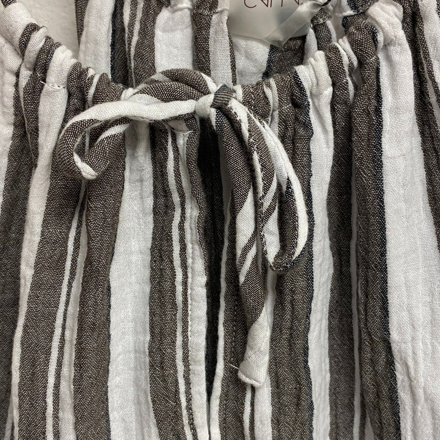 Calia Women Split NK HLTR Mini Coverup Verigated Stripe Stylish WSA23911NS