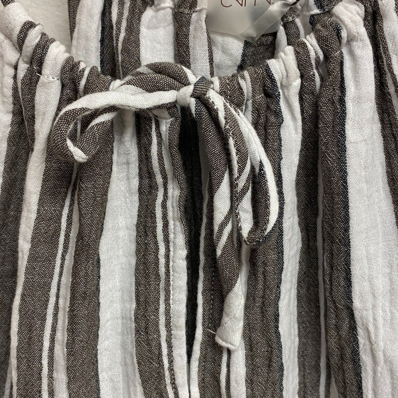 Calia Women Split NK HLTR Mini Coverup Verigated Stripe Stylish WSA23911NS