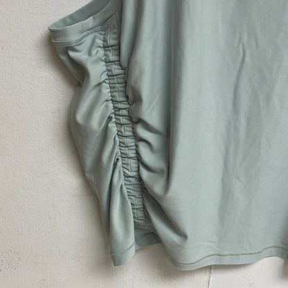 DSG Women's Relaxed Fit Cinch Tank Top Pale Seaglass Sleeveless Solid DAW23100