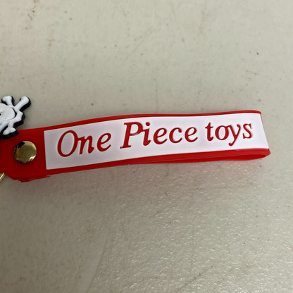One Piece Monkey D. Luffy Anime Keychain Key Ring Bag Charm PVC Silicone 