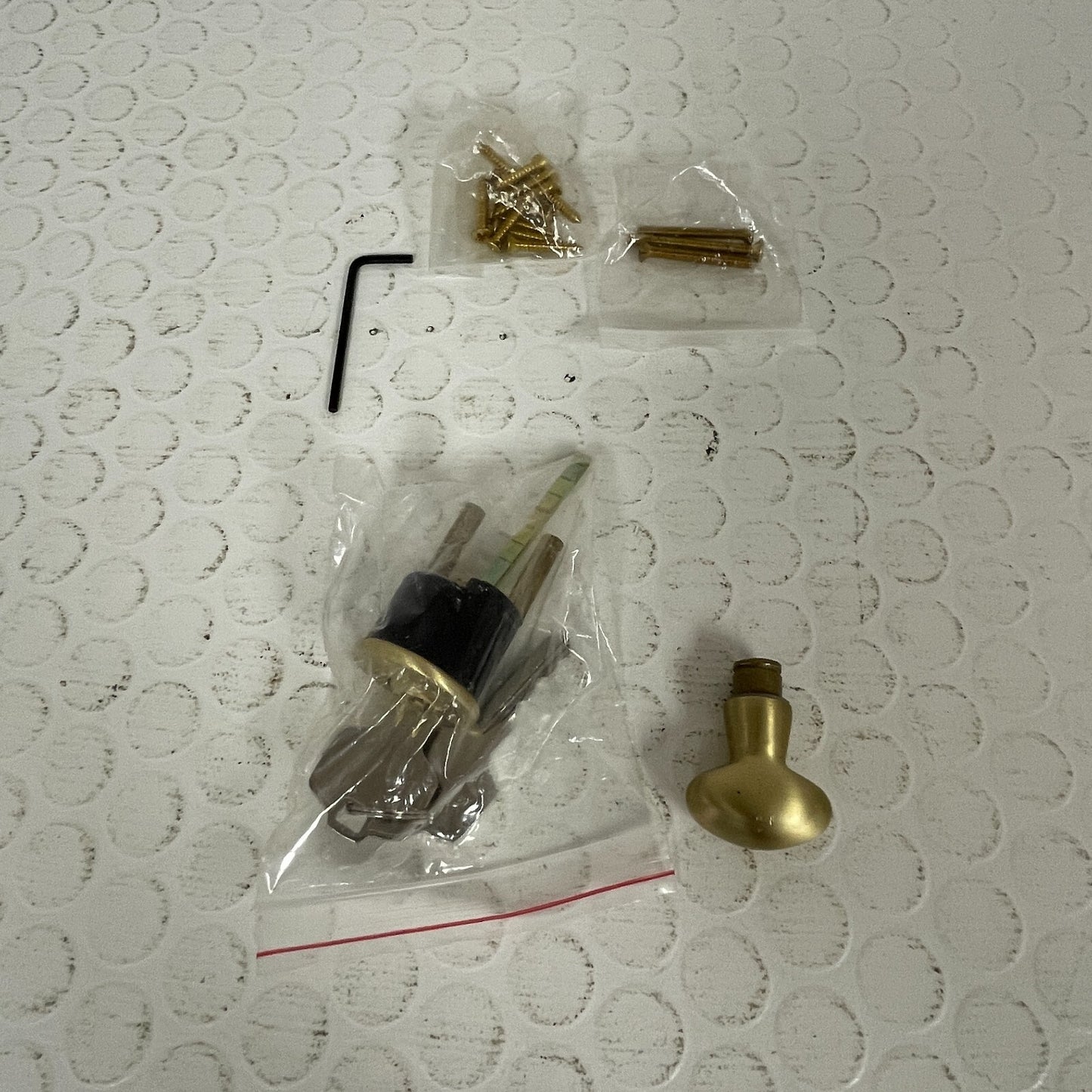 Signature Hardware Roman Entrance Door Set – Lever, Satin Brass, Left‑Hand