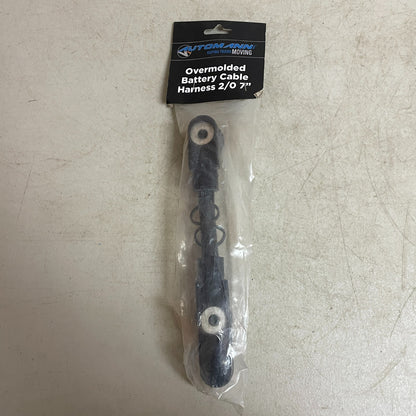 Automann Overmolded Battery Harness 2/0 Gauge 7″ Black Heavy-Duty 178.2020BK