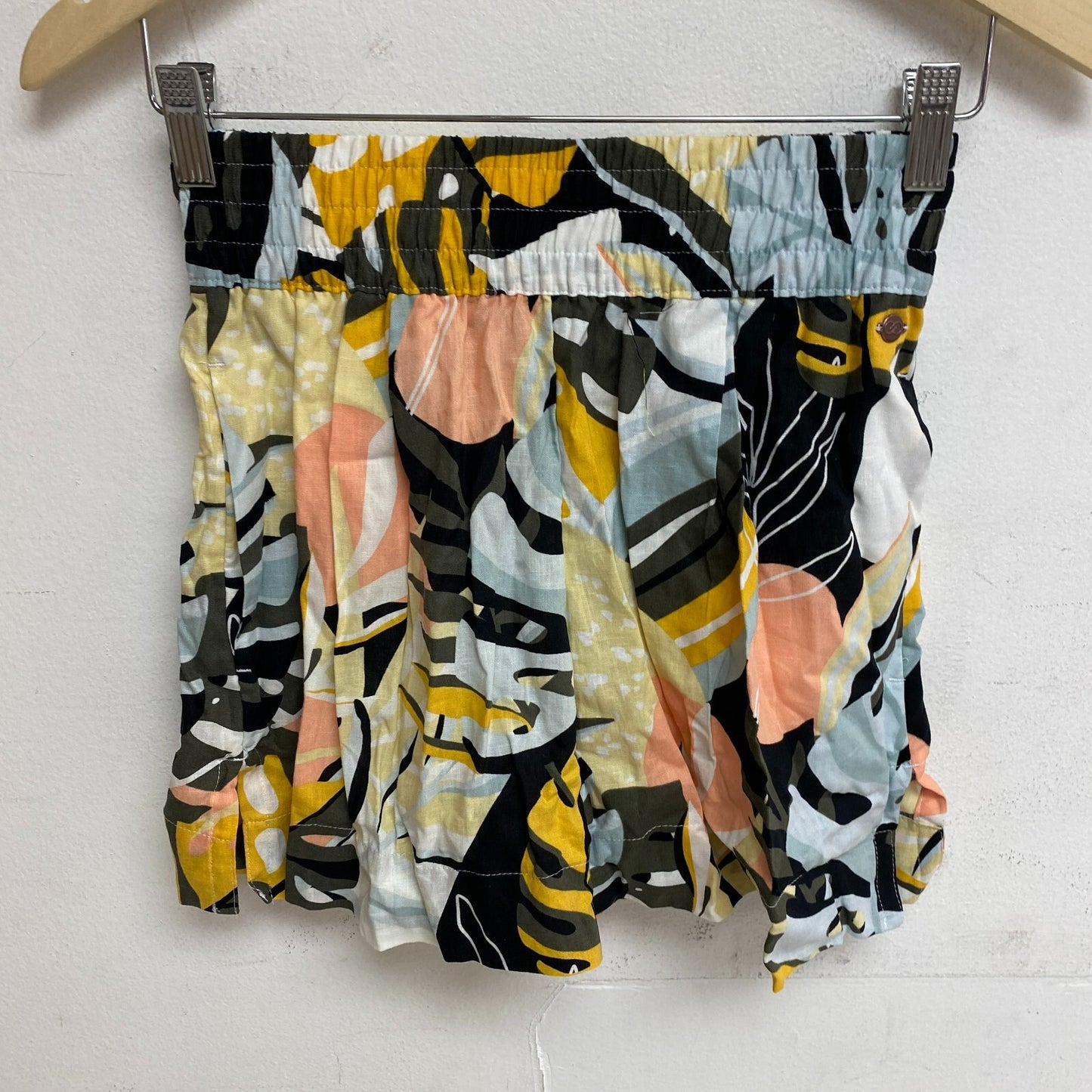 CALIA Women's Inverted Pleat Pull On Short Multi Palm Swimmer WSA23918PRT