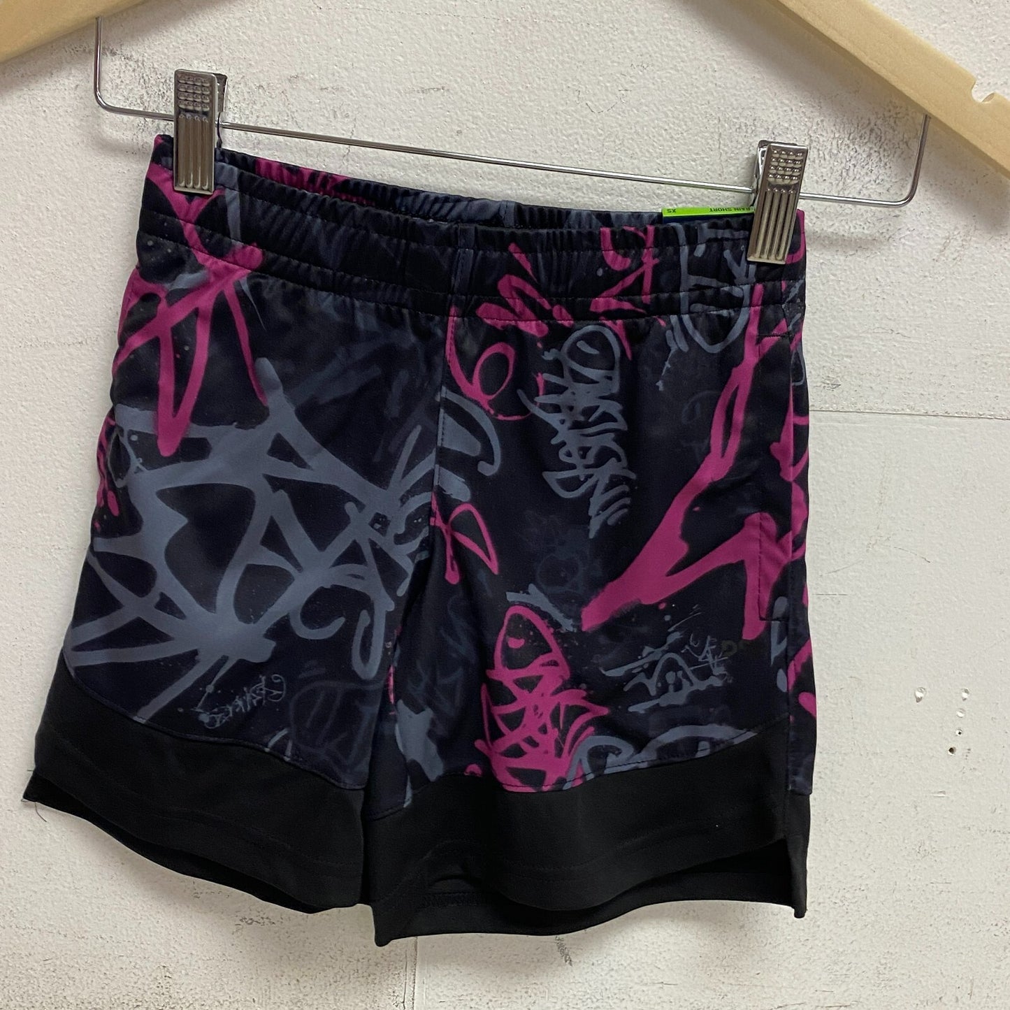 DSG Boys Knit Training Short Multi Tagger Pure Black Athletic fit DAB13103PRT