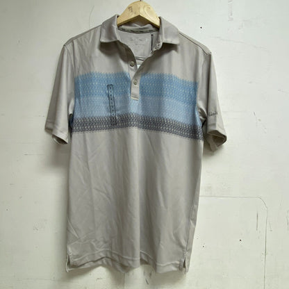 Walter Hagen Men's Perfect 11 Clubs Chest Stripe Polo Chest Clubs MGA31291