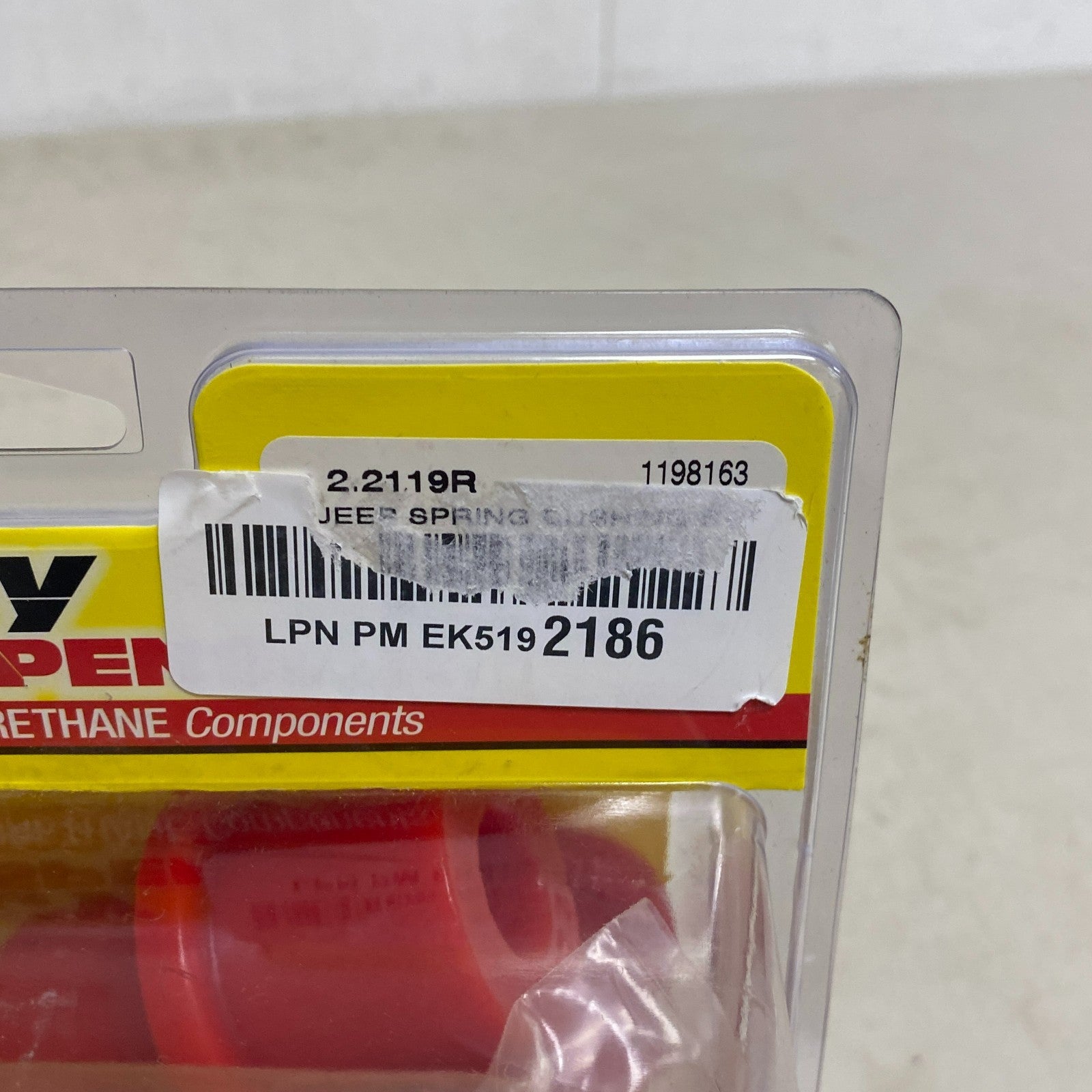 Energy Suspension Hyper-Flex Leaf Spring Bushing Set Red 2.2119R