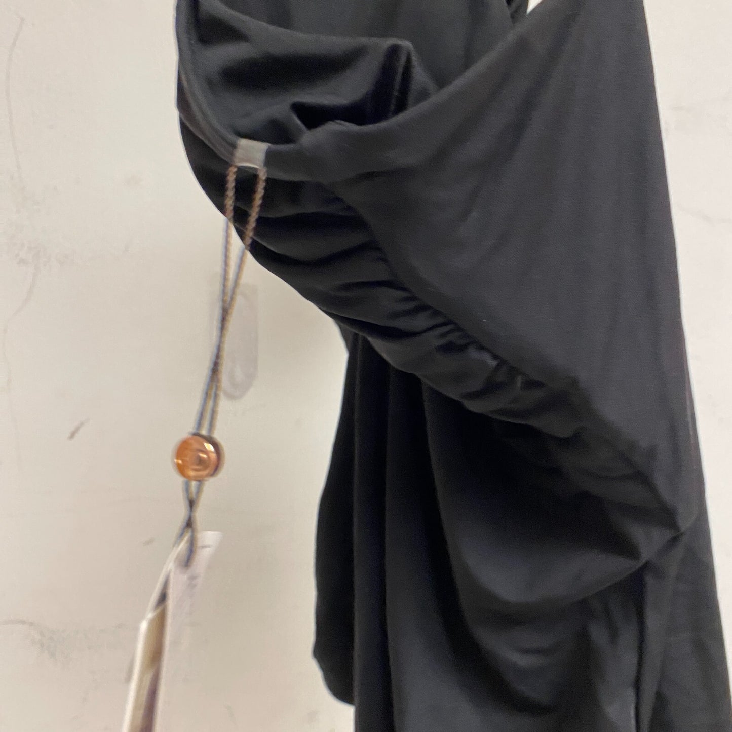 Calia Womens Shirred Cut Out One Piece Tummy Control Swimsuit Pure Black New!